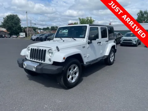 White 2015 Jeep Wrangler Unlimited Sahara for sale in DuBois, PA