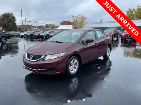 Red 2014 Honda Civic LX for sale in DuBois, PA