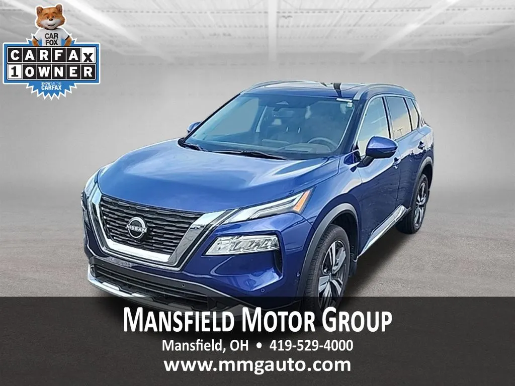 Blue 2023 Nissan Rogue Platinum for sale in Mansfield, OH