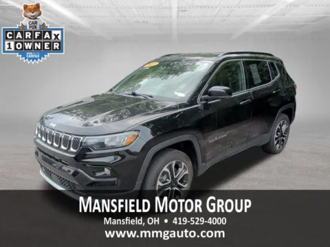 Black 2023 Jeep Compass Limited for sale in Mansfield, OH