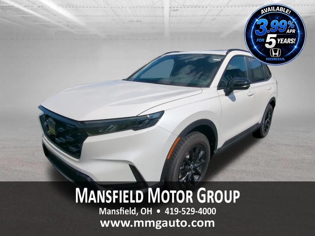 White 2026 Honda CR-V Hybrid Sport for sale in Mansfield, OH