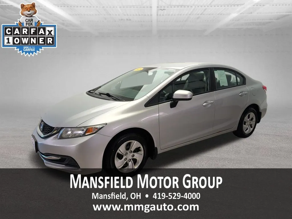 Silver 2015 Honda Civic LX for sale in Mansfield, OH