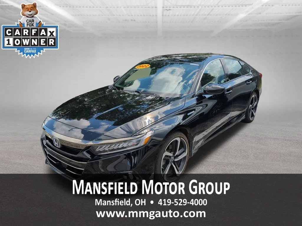 Black 2022 Honda Accord Hybrid Sport for sale in Mansfield, OH