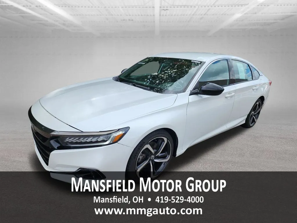 White 2022 Honda Accord Sedan Sport for sale in Mansfield, OH