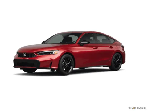 Red 2026 Honda Civic Hatchback Hybrid Sport for sale in Mansfield, OH