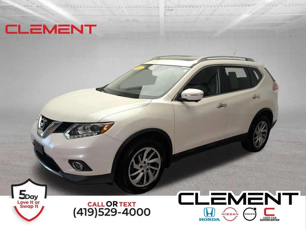 White 2015 Nissan Rogue SL for sale in Mansfield, OH