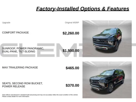 More photos of 2025 Chevrolet Tahoe Z71 at Clement Volvo Cars Mansfield, OH