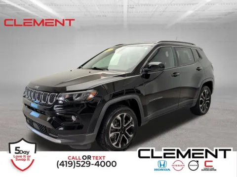 Black 2023 Jeep Compass Limited for sale in Mansfield, OH