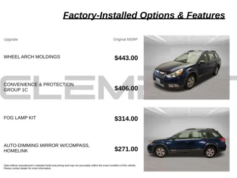More photos of 2011 Subaru Outback 2.5i at Clement Volvo Cars Mansfield, OH