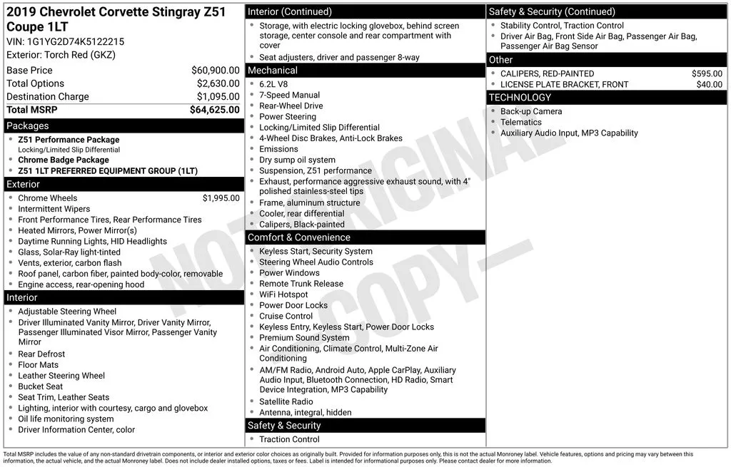 2019 Chevrolet Corvette 1LT - Photo 18