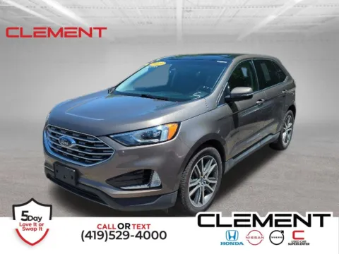 Gray 2019 Ford Edge Titanium for sale in Mansfield, OH