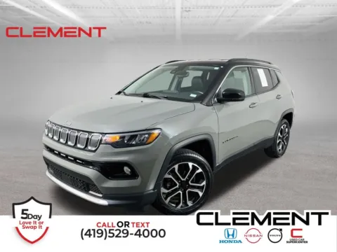 Gray 2022 Jeep Compass Limited for sale in Mansfield, OH