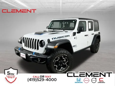 White 2023 Jeep Wrangler Rubicon 4xe for sale in Mansfield, OH