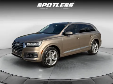 Beige 2019 Audi Q7 quattro Prestige 55 TFSI for sale in San Antonio, TX