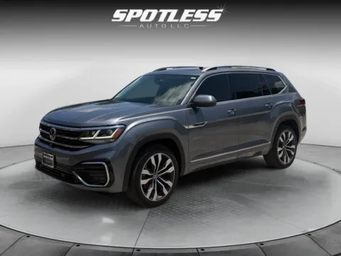 Gray 2021 Volkswagen Atlas V6 SEL Premium R-Line 4Motion for sale in San Antonio, TX
