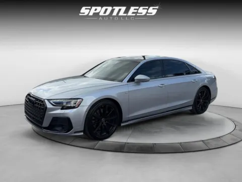 Silver 2024 Audi A8 L quattro 55 TFSI for sale in San Antonio, TX