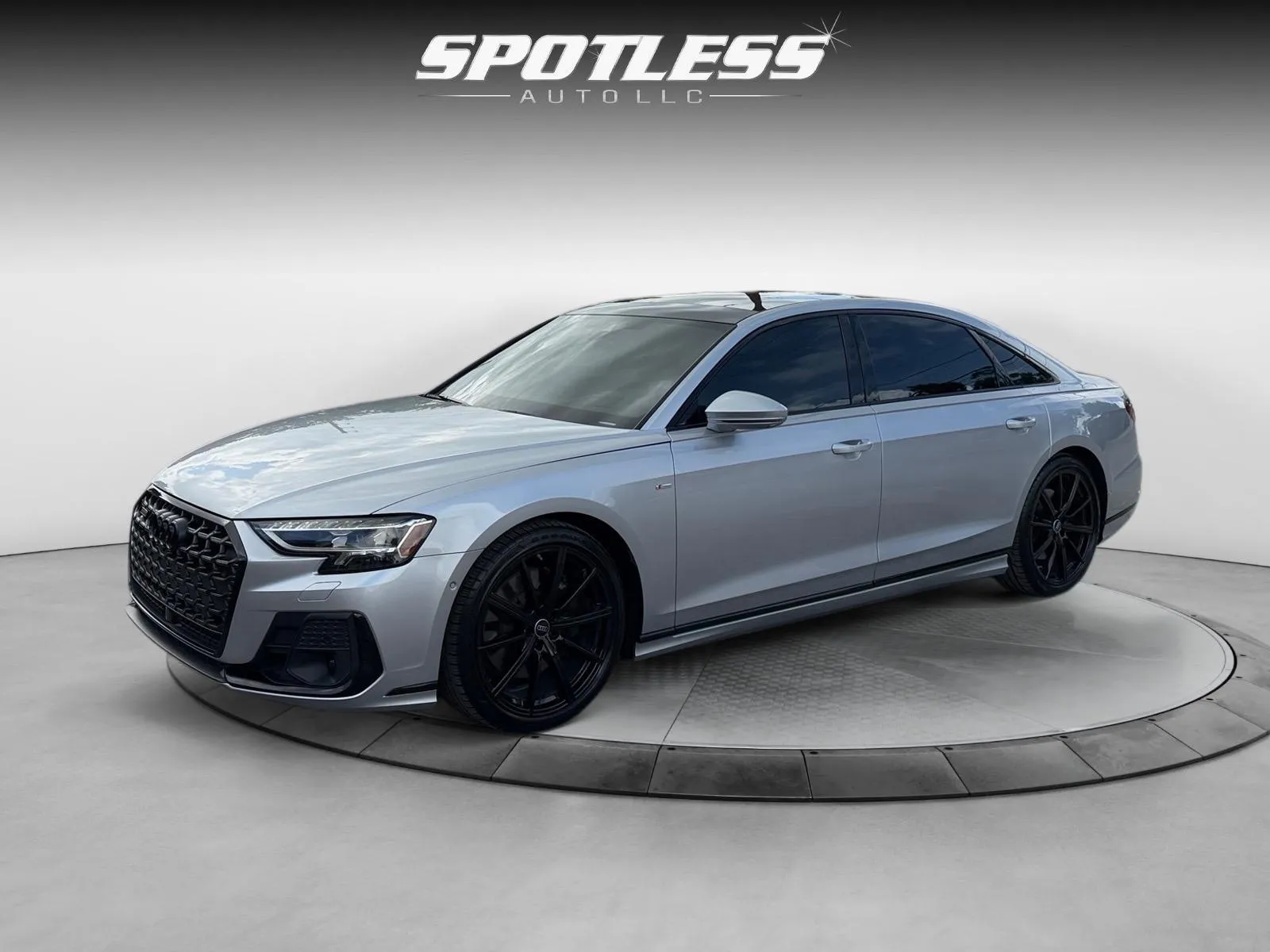 Silver 2024 Audi A8 L quattro 55 TFSI for sale in San Antonio, TX