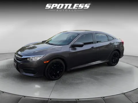 Gray 2018 Honda Civic LX for sale in San Antonio, TX