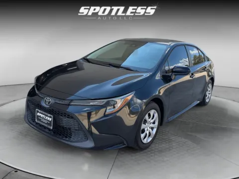 Black 2021 Toyota Corolla LE for sale in San Antonio, TX