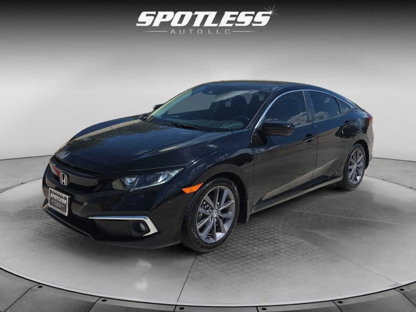 Black 2020 Honda Civic EX for sale in San Antonio, TX
