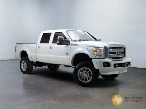 White 2015 Ford Super Duty F-350 SRW Platinum FX4 6.7L Power Stroke 4x4 for sale in Mansfield, TX