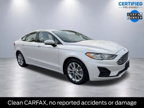 White 2019 Ford Fusion SE for sale in Lebanon, PA