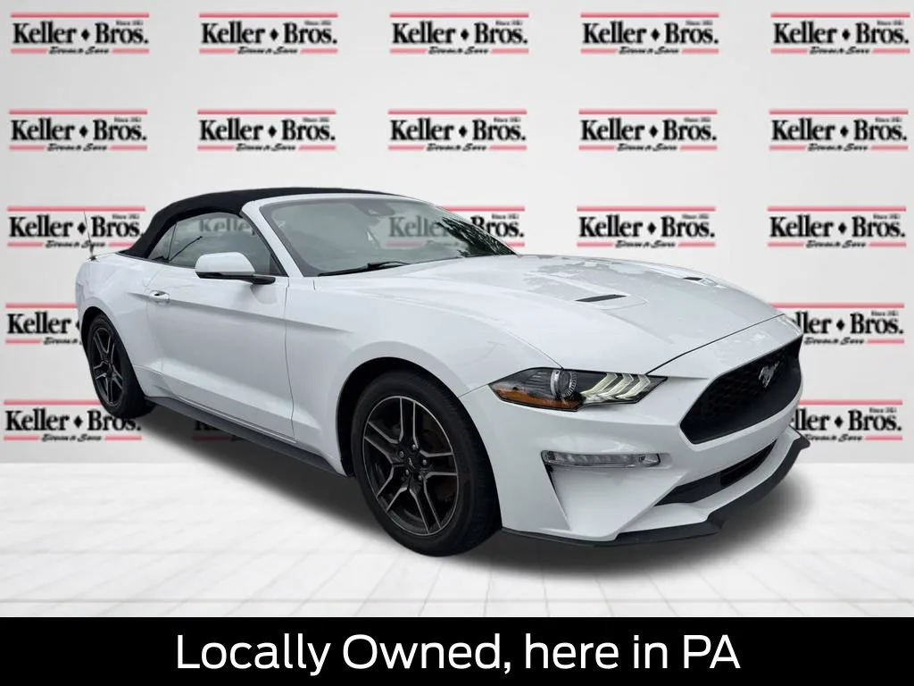 White 2019 Ford Mustang EcoBoost Premium for sale in Lititz, PA