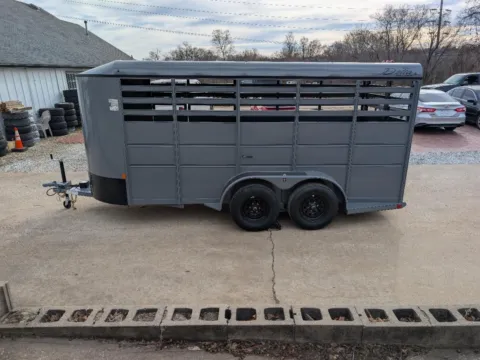 Photos of 2025 DELTA MANUFACTURING 500 ES 16' HORSE TRAILER for sale in Springdale, AR at Taylor Auto Sales, Inc.