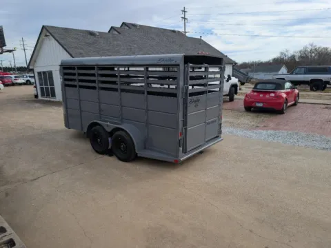 Another view of 2025 DELTA MANUFACTURING 500 ES 16' HORSE TRAILER for sale in Springdale, AR at Taylor Auto Sales, Inc.