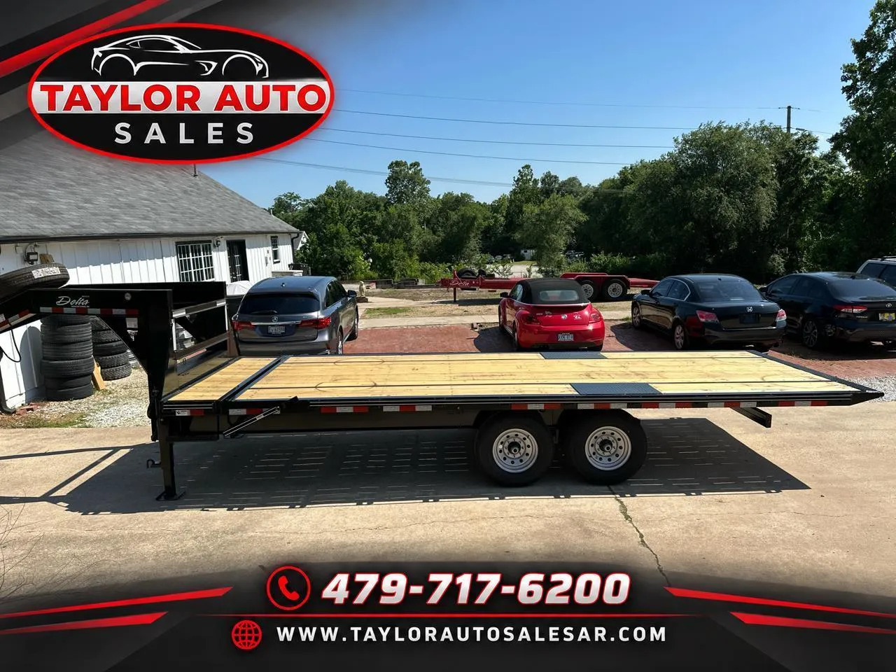 Black 2025 DELTA MANUFACTURING 27GT 22' GOOSENECK TILT for sale in Springdale, AR