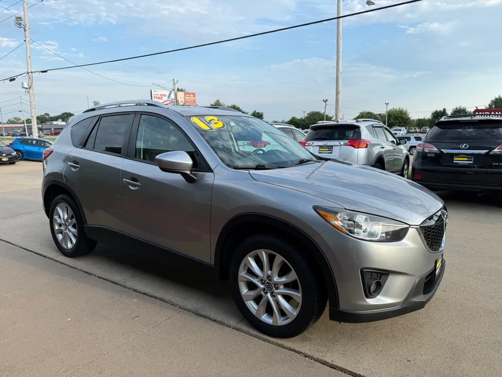 Silver 2013 MAZDA CX-5 GRAND TOURING for sale in Cedar Rapids, IA