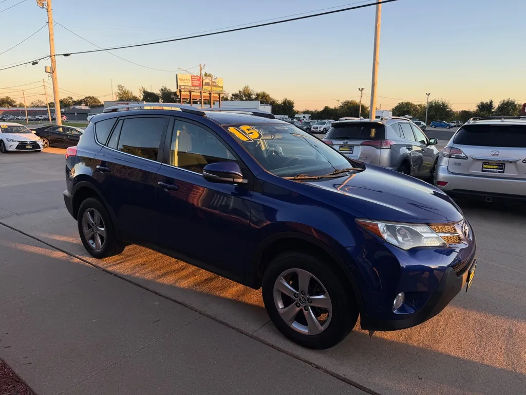 Blue 2015 TOYOTA RAV4 XLE for sale in Cedar Rapids, IA