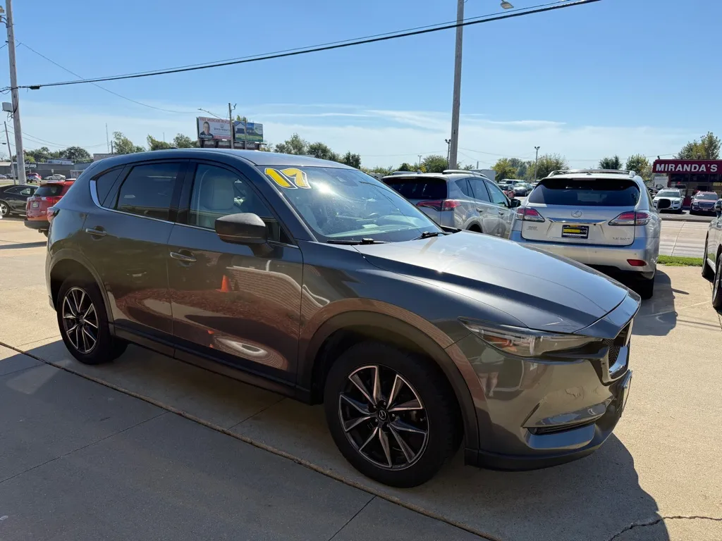 Gray 2017 MAZDA CX-5 GRAND TOURING for sale in Cedar Rapids, IA
