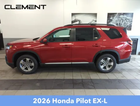 Photos of 2026 Honda Pilot EX-L for sale in Mansfield, OH at Clement Honda of Mansfield