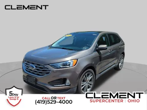 Gray 2019 Ford Edge Titanium for sale in Mansfield, OH