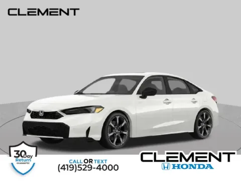 White 2026 Honda Civic Hybrid Sport Touring for sale in Mansfield, OH