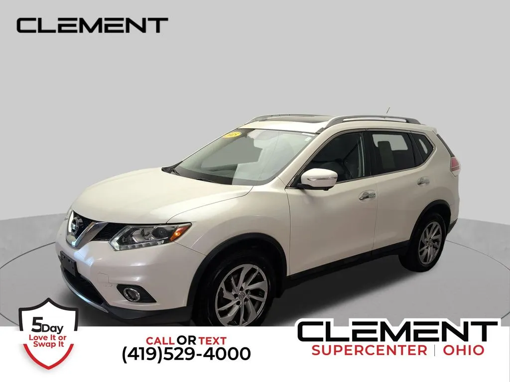 White 2015 Nissan Rogue SL for sale in Mansfield, OH