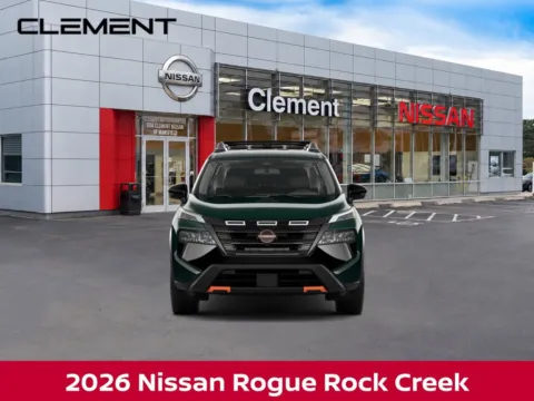 Photos of 2026 Nissan Rogue Rock Creek for sale in Mansfield, OH at Clement Nissan of Mansfield