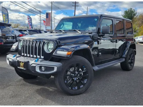 Black 2023 Jeep Wrangler 4xe Sahara for sale in Philadelphia, PA
