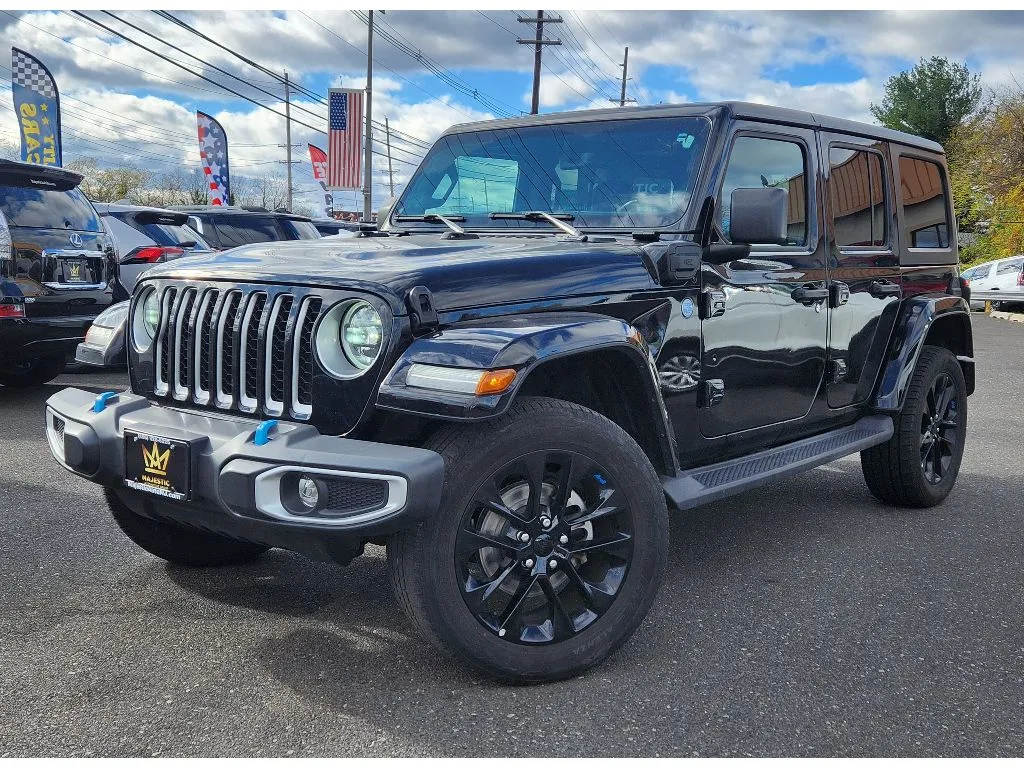 Black 2023 Jeep Wrangler 4xe Sahara for sale in Philadelphia, PA