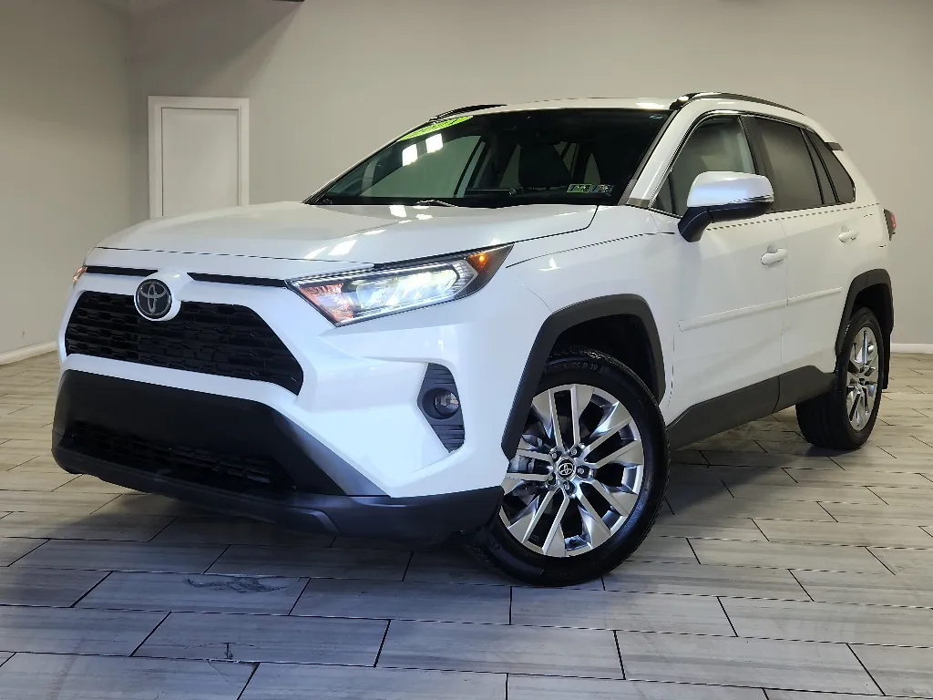 White 2021 Toyota RAV4 XLE Premium for sale in Philadelphia, PA