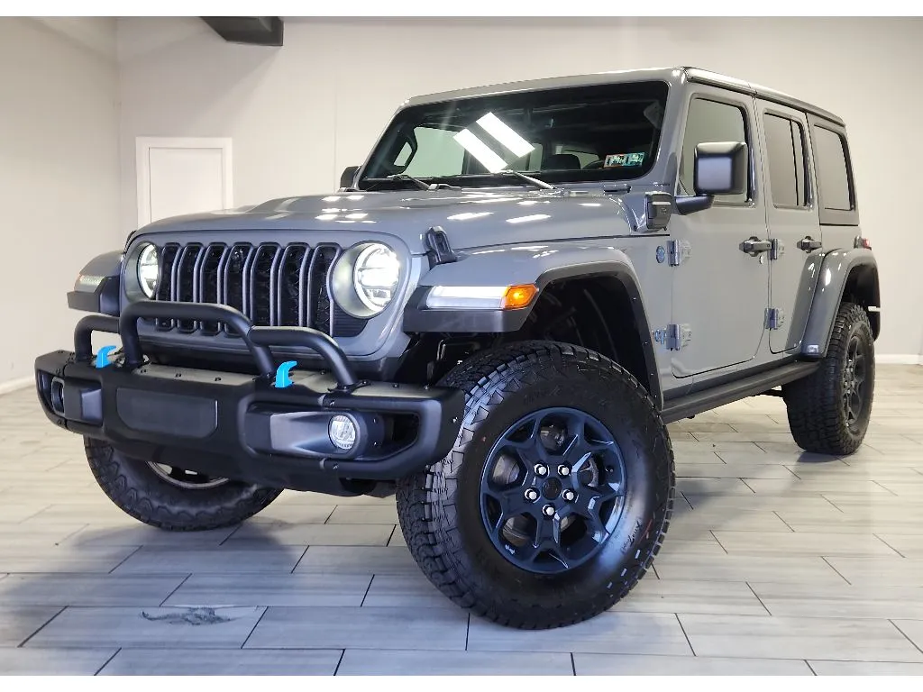 Gray 2023 Jeep Wrangler 4xe Rubicon for sale in Philadelphia, PA