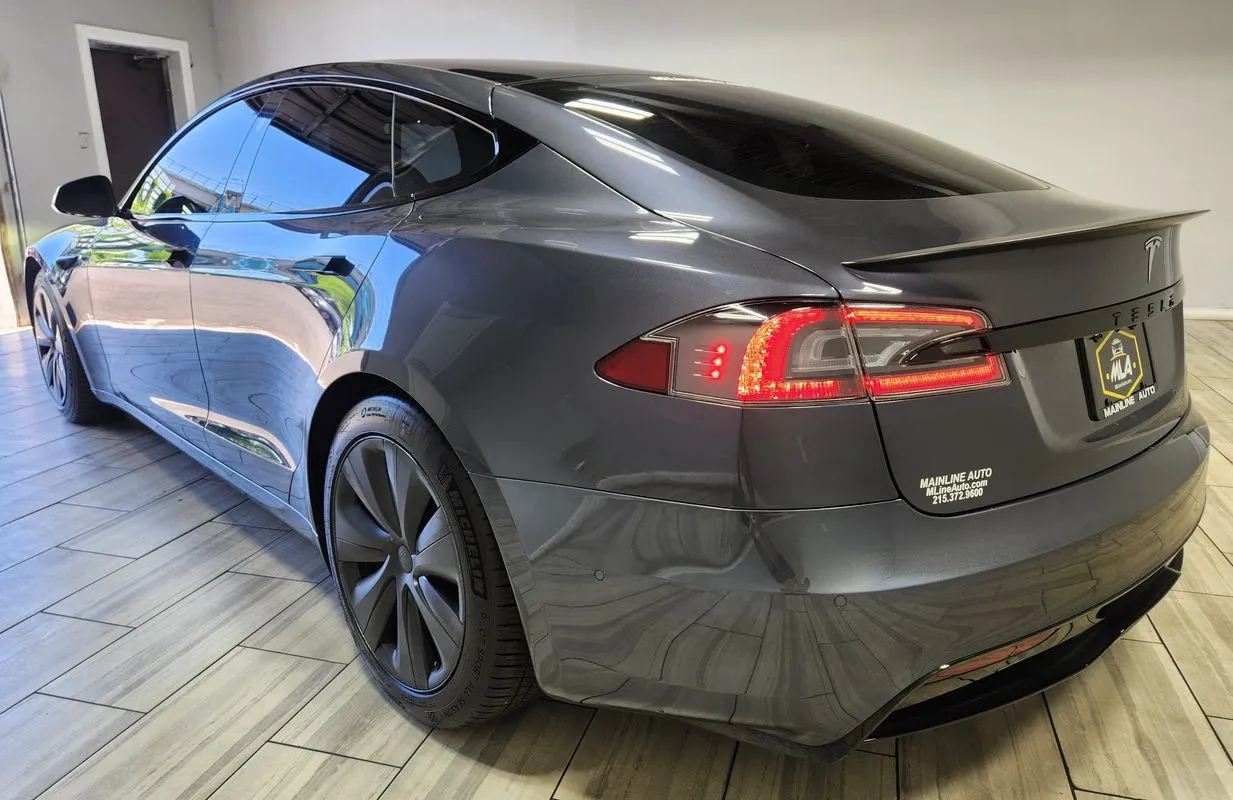 Another view of 2022 Tesla Model S Plaid AWD, for sale in Philadelphia, PA at Torresdale Ave