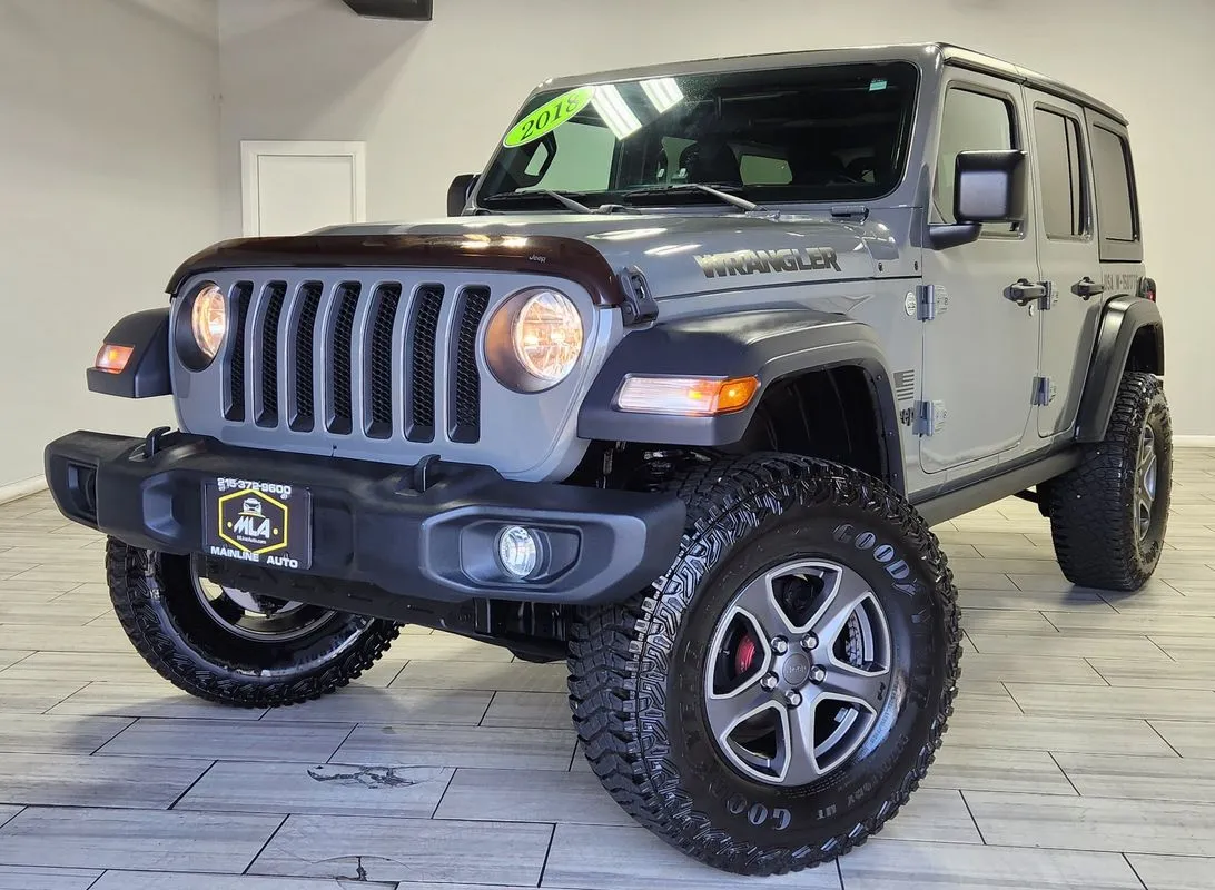 Gray 2018 Jeep Wrangler Unlimited Sport S 4x4 for sale in Philadelphia, PA