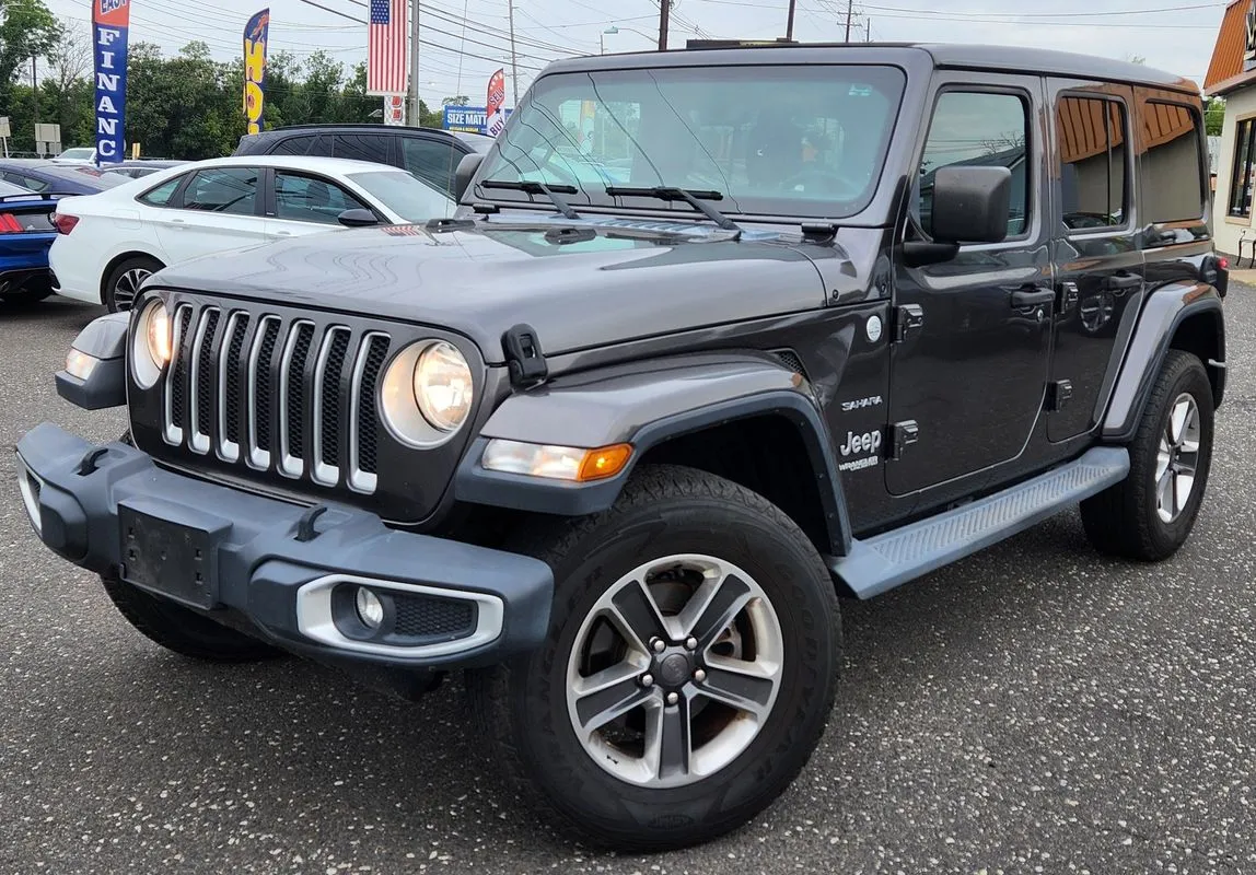 Gray 2019 Jeep Wrangler Unlimited Sahara 4x4 for sale in Philadelphia, PA