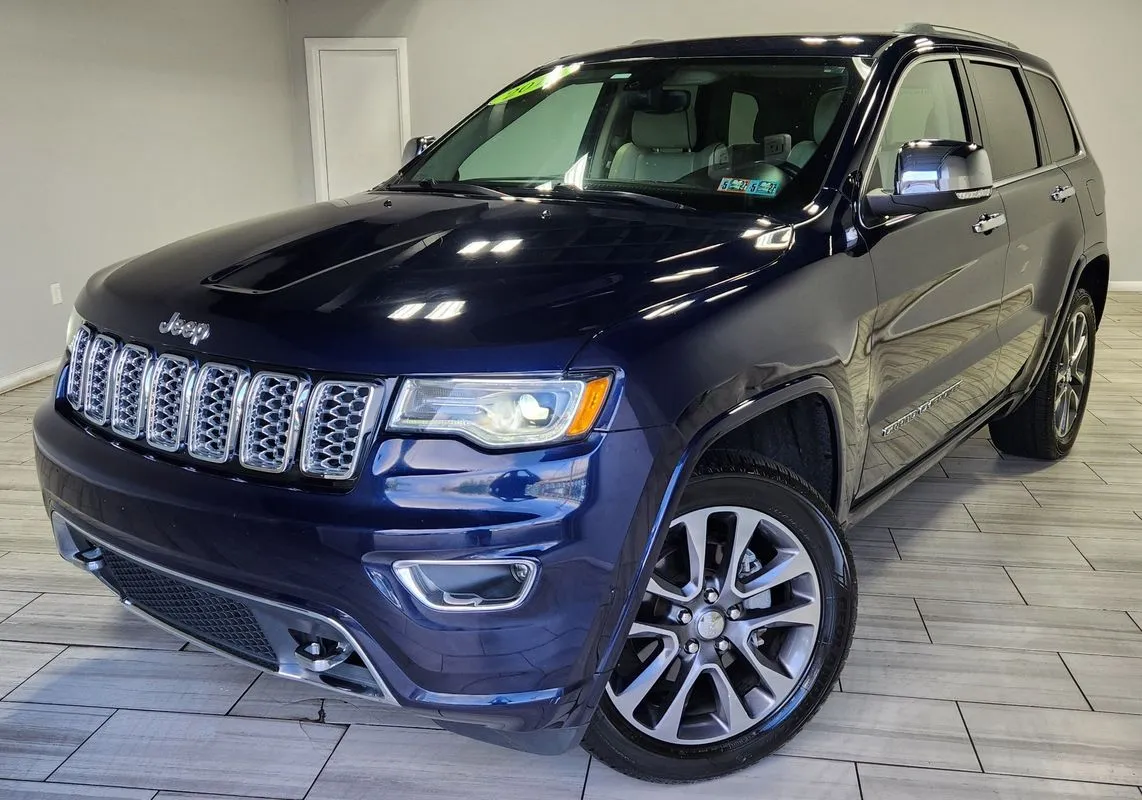 Blue 2018 Jeep Grand Cherokee Overland 4x4 for sale in Philadelphia, PA