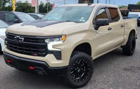 Beige 2023 Chevrolet Silverado 1500 4WD Crew Cab Short Bed LT Trail Boss for sale in Philadelphia, PA
