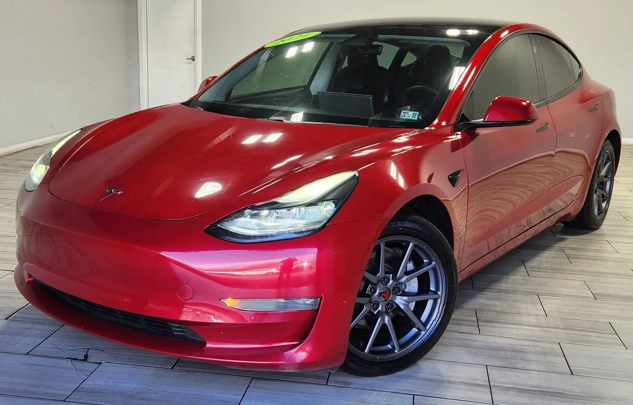 Red 2021 Tesla Model 3 Long Range Dual Motor All-Wheel Drive for sale in Philadelphia, PA