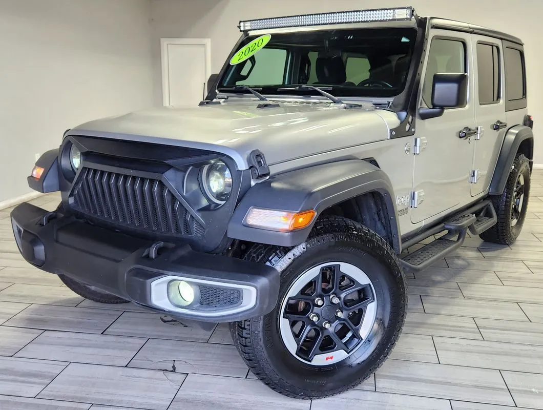 Silver 2020 Jeep Wrangler Unlimited Sport S 4x4 for sale in Philadelphia, PA