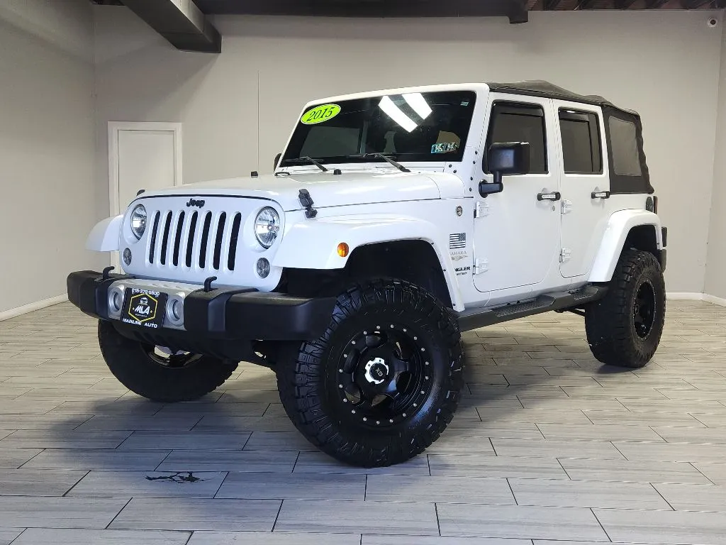 White 2015 Jeep Wrangler Unlimited Sahara for sale in Philadelphia, PA
